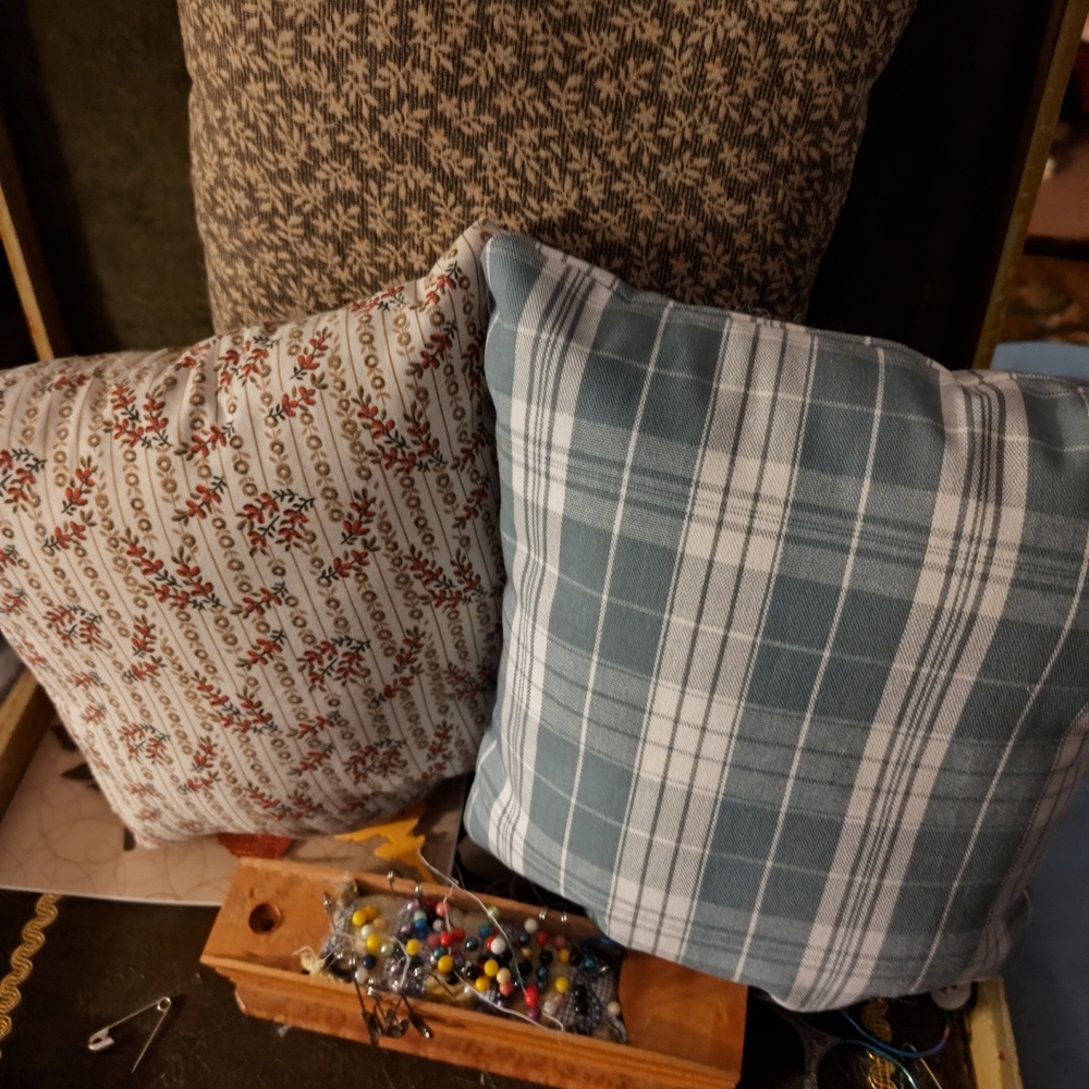 Set Of Three Purse Pillows 12" By 10" Colors Vary.